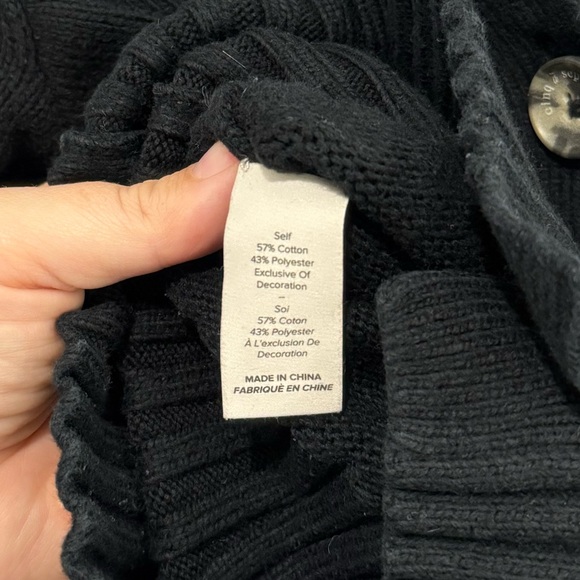 Cinq a Sept Cardigan Sweater Black and Multi, XS - Picture 5 of 6